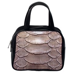 Scaly Leather Classic Handbags (one Side) by trendistuff