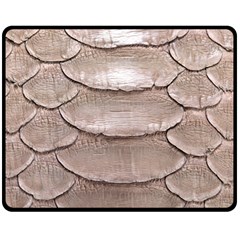 Scaly Leather Fleece Blanket (medium)  by trendistuff