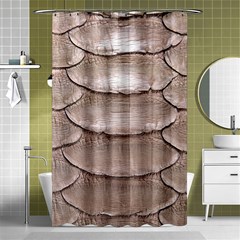 Scaly Leather Shower Curtain 48  X 72  (small)  by trendistuff