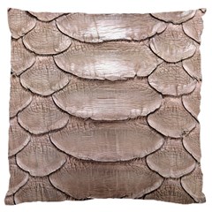 Scaly Leather Large Cushion Cases (two Sides)  by trendistuff