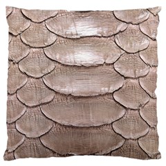 Scaly Leather Large Flano Cushion Cases (two Sides)  by trendistuff