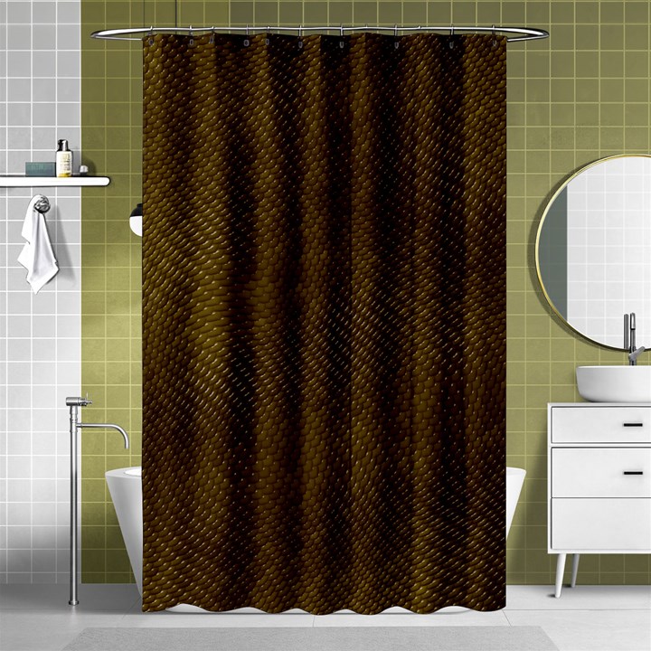 REPTILE SKIN Shower Curtain 48  x 72  (Small) 