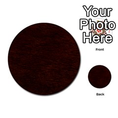 Reddish Brown Fur Multi-purpose Cards (round)  by trendistuff