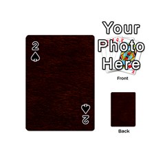 Reddish Brown Fur Playing Cards 54 (mini)  by trendistuff