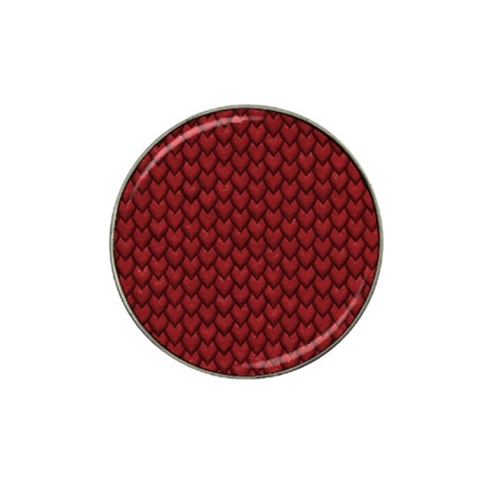 RED REPTILE SKIN Hat Clip Ball Marker (10 pack)