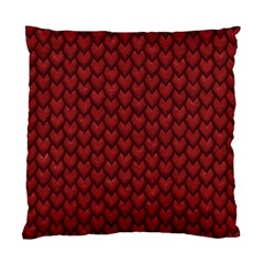 Red Reptile Skin Standard Cushion Case (one Side)  by trendistuff