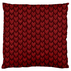 Red Reptile Skin Large Cushion Cases (two Sides)  by trendistuff