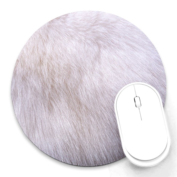 RABBIT FUR Round Mousepads