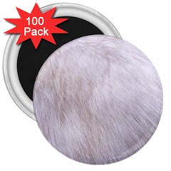 Rabbit Fur 3  Magnets (100 Pack)