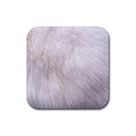 RABBIT FUR Rubber Coaster (Square) 