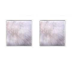 Rabbit Fur Cufflinks (square) by trendistuff