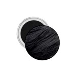 LONG HAIRED BLACK CAT FUR 1.75  Magnets