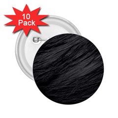 Long Haired Black Cat Fur 2 25  Buttons (10 Pack) 