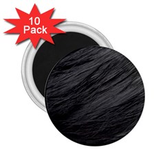 Long Haired Black Cat Fur 2 25  Magnets (10 Pack)  by trendistuff