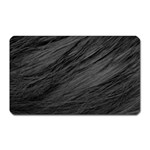 LONG HAIRED BLACK CAT FUR Magnet (Rectangular)