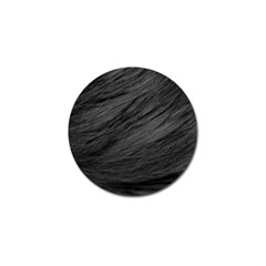 Long Haired Black Cat Fur Golf Ball Marker by trendistuff