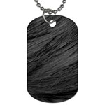 LONG HAIRED BLACK CAT FUR Dog Tag (Two Sides)