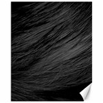 LONG HAIRED BLACK CAT FUR Canvas 11  x 14   10.95 x13.48  Canvas - 1