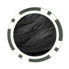 Long Haired Black Cat Fur Poker Chip Card Guards by trendistuff