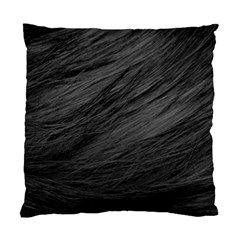 Long Haired Black Cat Fur Standard Cushion Case (one Side)  by trendistuff