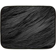 Long Haired Black Cat Fur Fleece Blanket (mini) by trendistuff