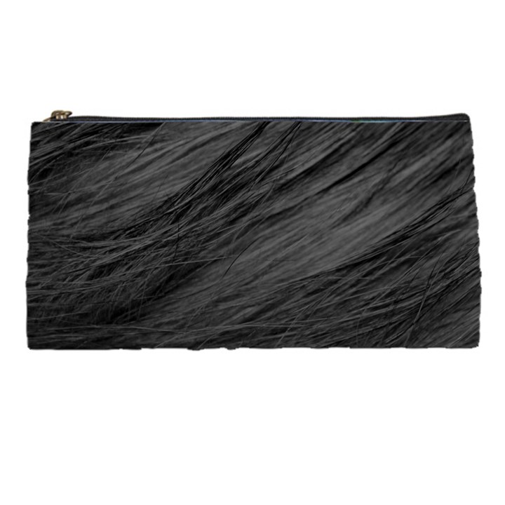 LONG HAIRED BLACK CAT FUR Pencil Cases