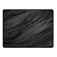 Long Haired Black Cat Fur Fleece Blanket (small) by trendistuff