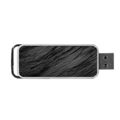 Long Haired Black Cat Fur Portable Usb Flash (one Side) by trendistuff