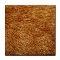 Light Brown Fur Tile Coasters by trendistuff