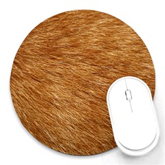 Light Brown Fur Round Mousepads by trendistuff