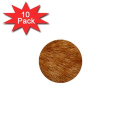 Light Brown Fur 1  Mini Buttons (10 Pack)  by trendistuff