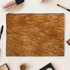 Light Brown Fur Cosmetic Bag (xl) by trendistuff