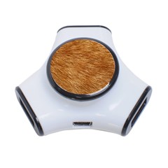 Light Brown Fur 3-port Usb Hub by trendistuff