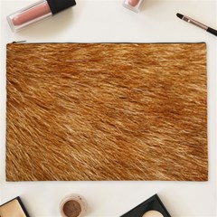 Light Brown Fur Cosmetic Bag (xxl)  by trendistuff