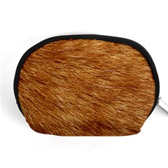 Light Brown Fur Accessory Pouches (medium)  by trendistuff