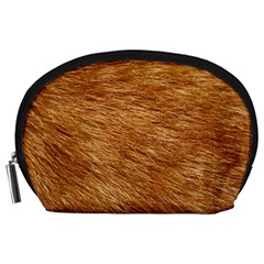 Light Brown Fur Accessory Pouches (large)  by trendistuff