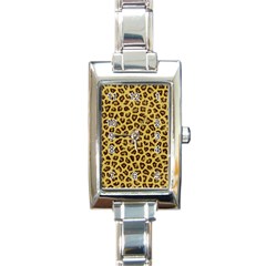 Leopard Fur Rectangle Italian Charm Watches by trendistuff