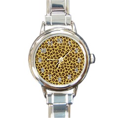 Leopard Fur Round Italian Charm Watches by trendistuff