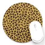 LEOPARD FUR Round Mousepads