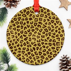 Leopard Fur Ornament (round)  by trendistuff