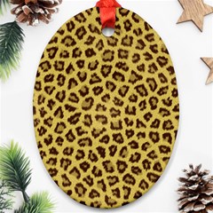 Leopard Fur Ornament (oval)  by trendistuff