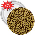 LEOPARD FUR 3  Buttons (10 pack) 