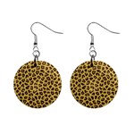 LEOPARD FUR Mini Button Earrings