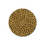 LEOPARD FUR Rubber Round Coaster (4 pack) 