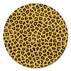 Leopard Fur Magnet 5  (round) by trendistuff