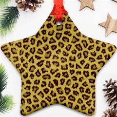 Leopard Fur Star Ornament (two Sides)  by trendistuff