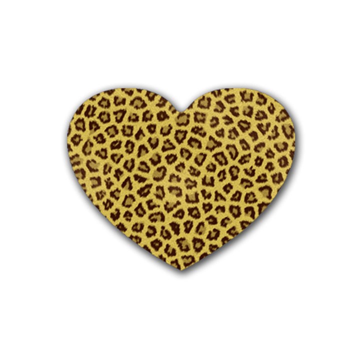 LEOPARD FUR Heart Coaster (4 pack) 