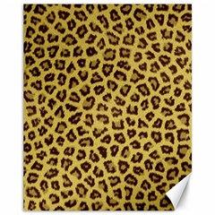 Leopard Fur Canvas 11  X 14   by trendistuff