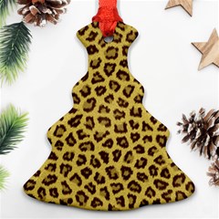 Leopard Fur Christmas Tree Ornament (2 Sides) by trendistuff