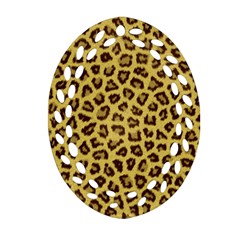 Leopard Fur Ornament (oval Filigree)  by trendistuff